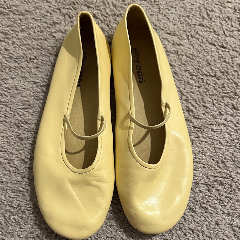 Jeffrey Campbell Lemon Yellow Flats
